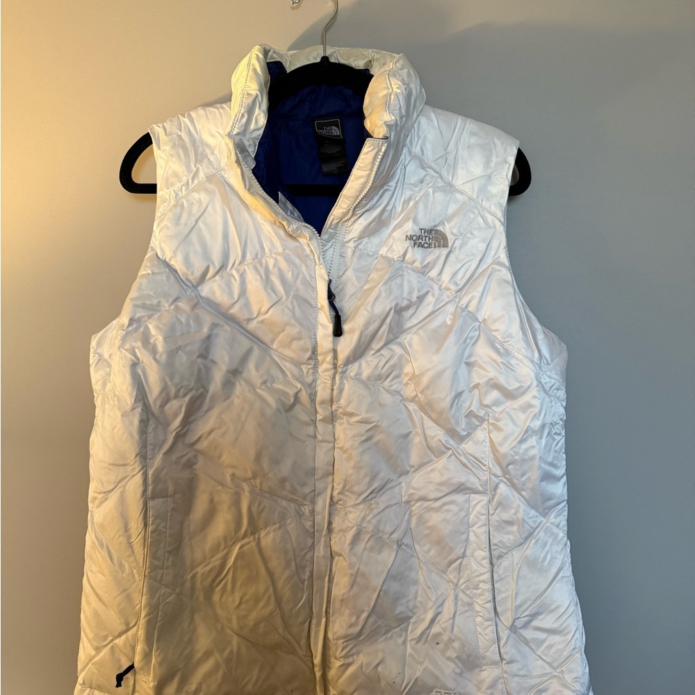 The North Face Women's White Puffer Vest